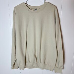 Gildan Men's Sand Crewneck Sweater G18000